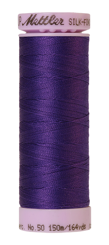 Mettler Silk-Finish Mercerized Cotton Thread, Color 0030, Iris Blue