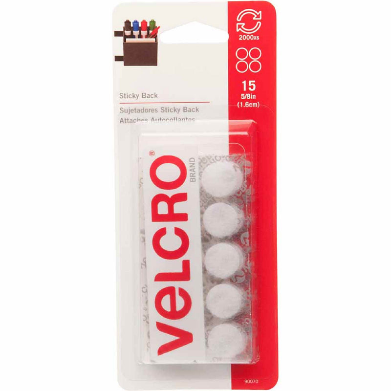 Velcro - package - sticky back - white