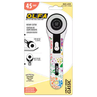 Olfa Rotary Cutter -  45mm - Floral