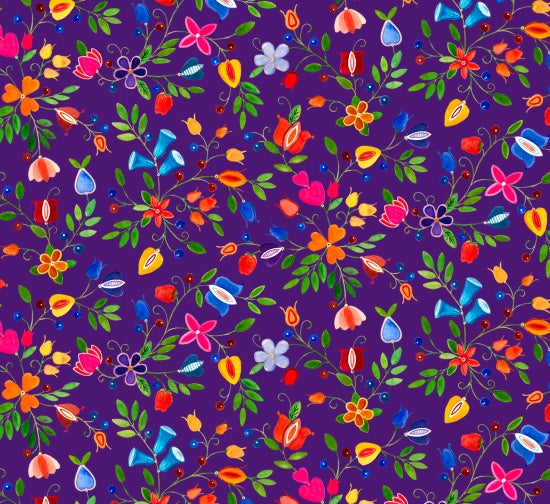 Pride-Small Floral (purple)
