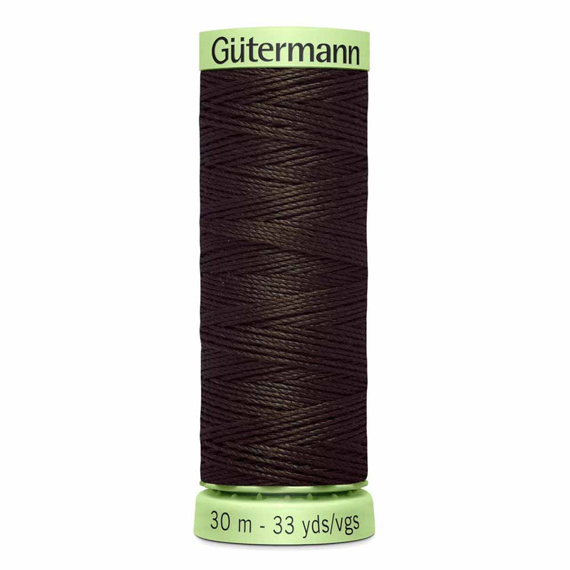 GÜTERMANN Top Stitching Thread, Color 596, Dark Brown
