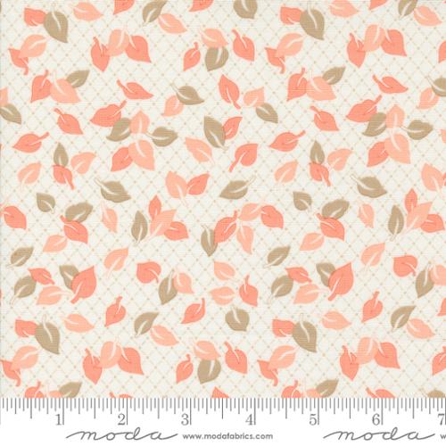 Jelly & Jam Taupe/Coral Leaves