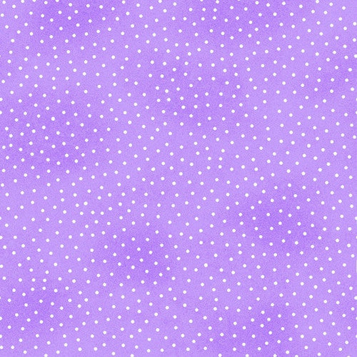 Comfy Prints - Flannel - Lilac Polka Dots