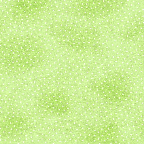 Comfy Prints - Flannel - Lime Polka Dots