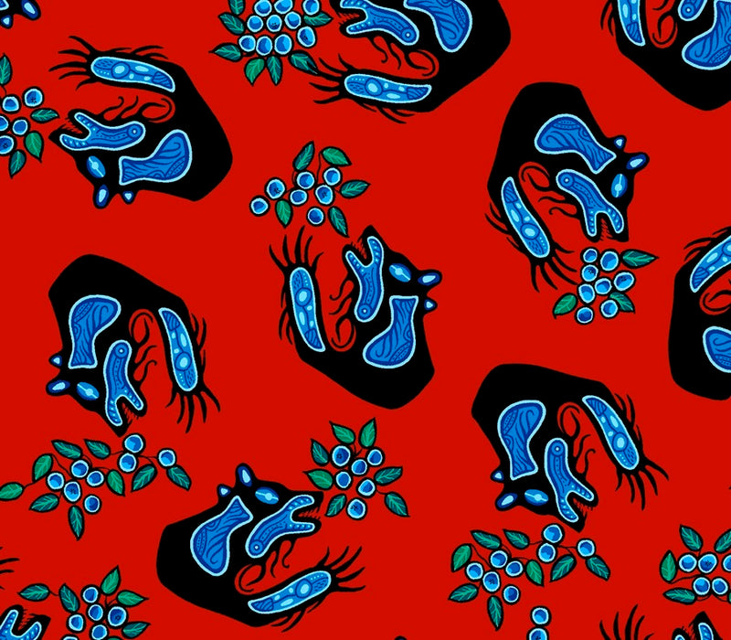 Blueberry and Bear - Red
