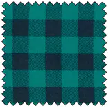 Lumberjack Flannel - green/BLACK - 60" Wide