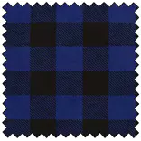 Lumberjack Flannel - BLUE/BLACK - 60" Wide