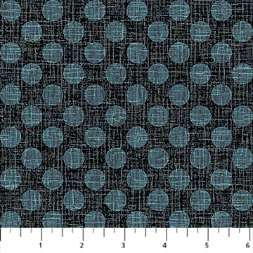 Urban Oasis Flannel - Charcoal Dots