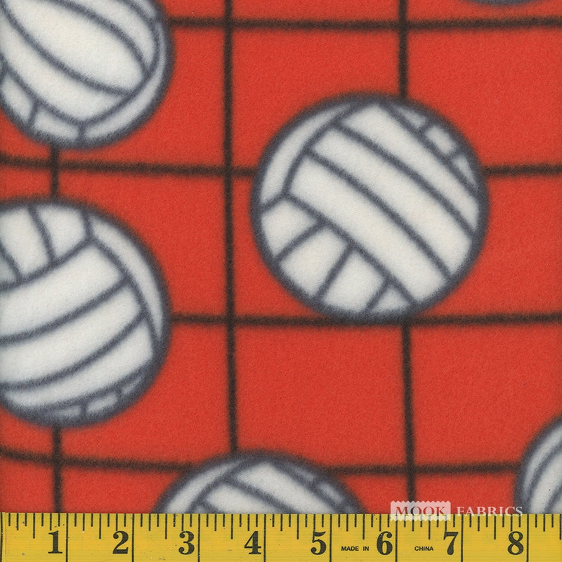 Fleece -  Volleyballs - Orange