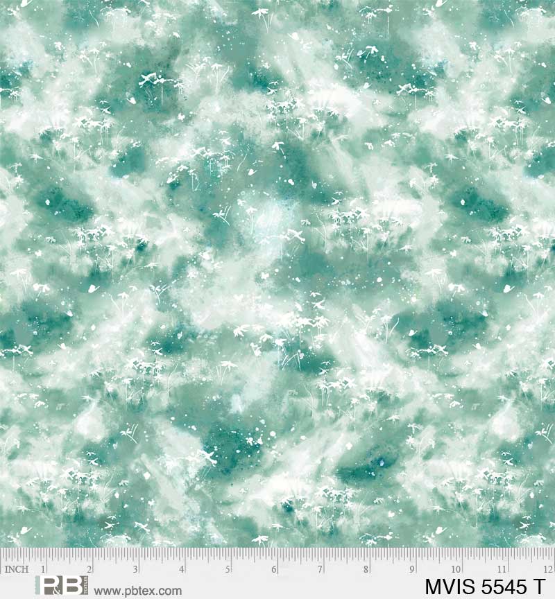 Misty Vistas - Tonal Foliage - Teal