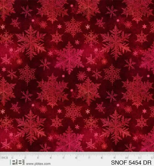 Snowfall Dark Red