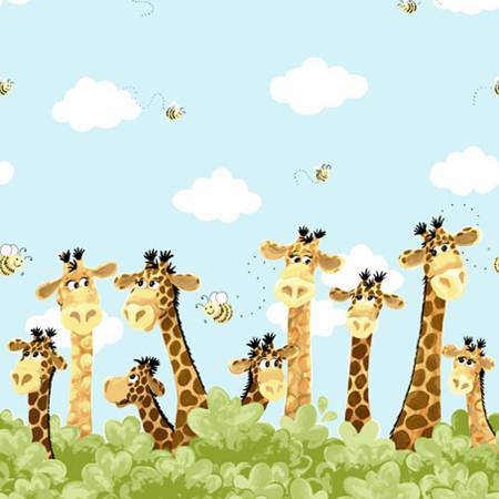 Zoe The Giraffe - Border Print