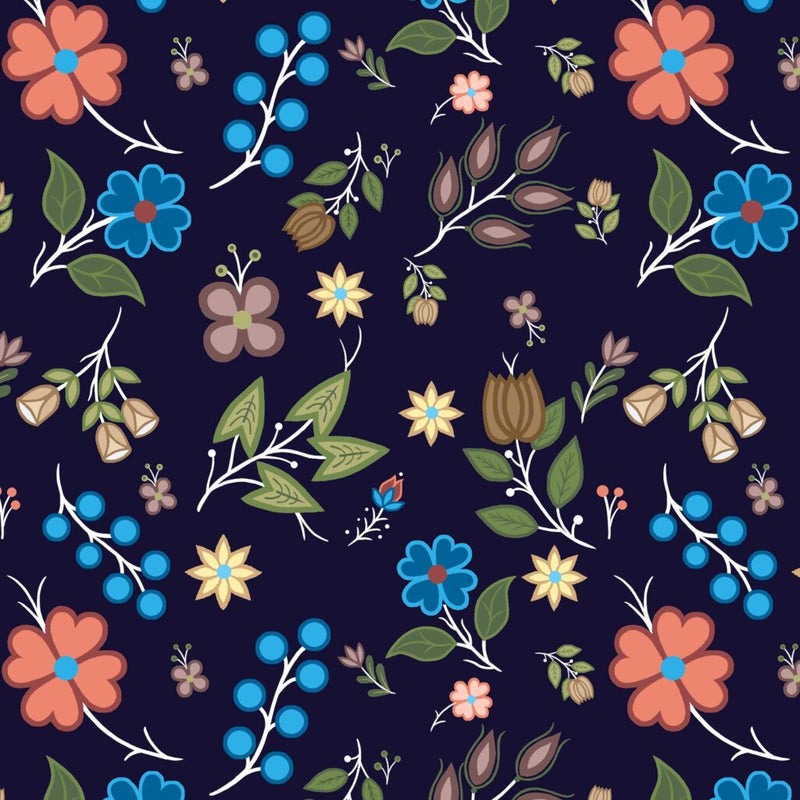 Native Floral Midnight