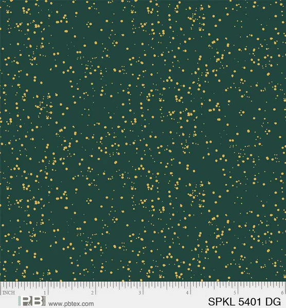 Gold Sparkle Dark Green