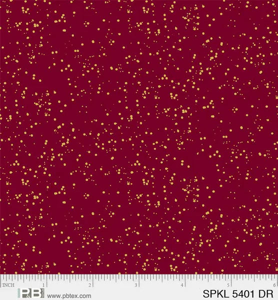 Gold Sparkle Dark Red