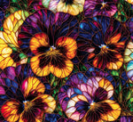 Gigi in the Garden - Pansies