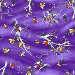 Raven Tree - Tree and Leaves Metallic - Purple