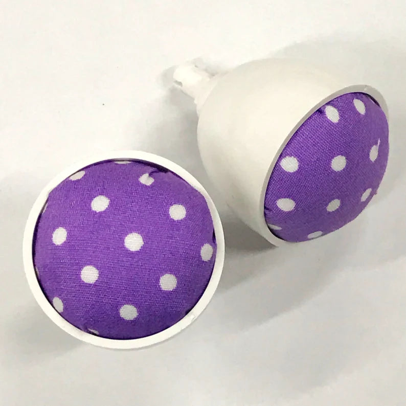 Janome Pin Cushion (purple with white polka dots)