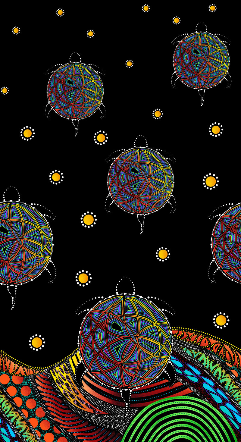 Turtle - Border - Black