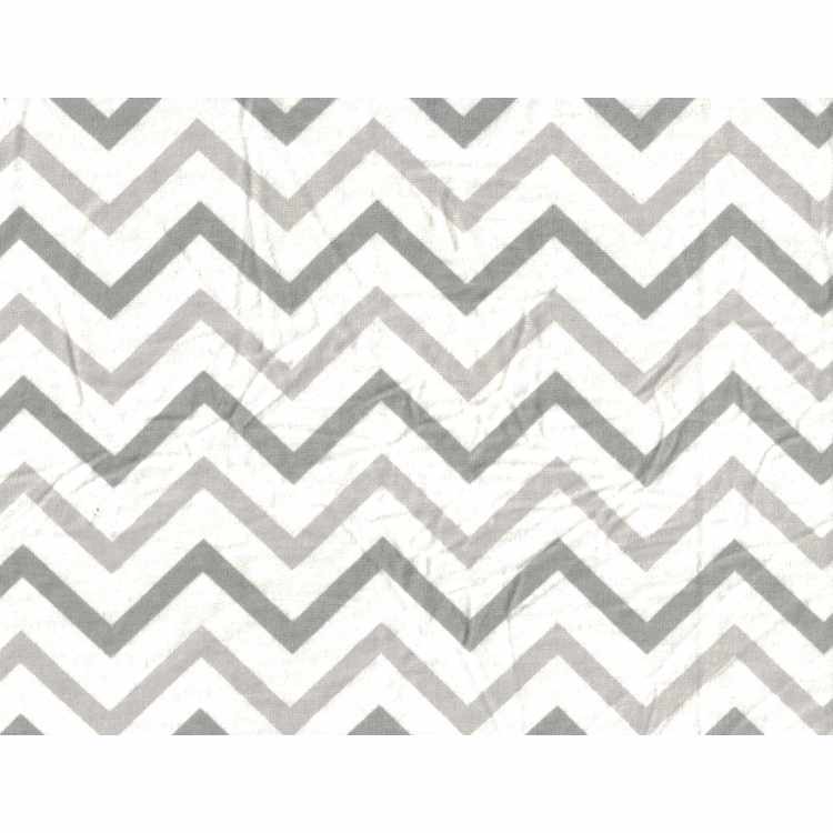 Flannel - Gray/White Chevron