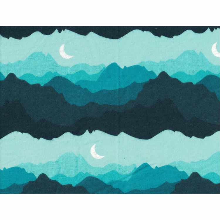 Flannel - Teal Mountain Scape