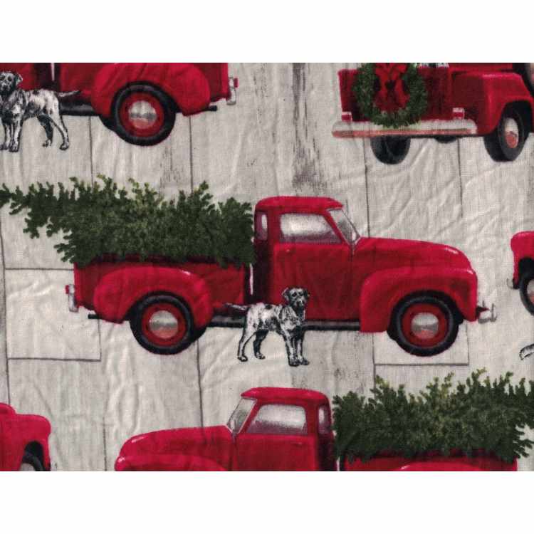 Flannel -  Red Truck & Trees