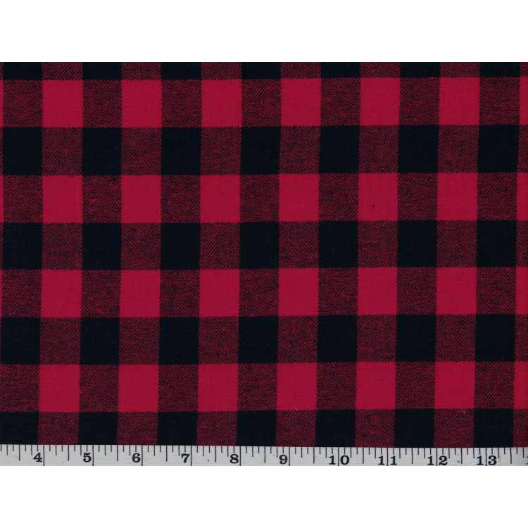 Flannel - Red & Black Buffalo Check