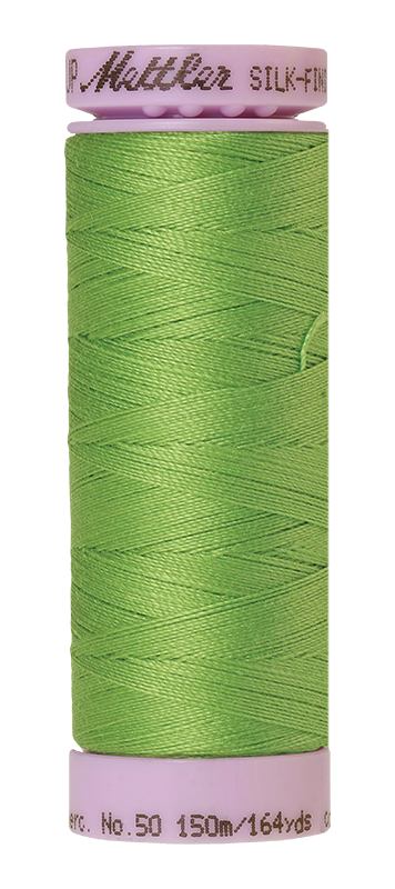 Mettler Silk-Finish Mercerized Cotton Thread, Color 0092, Bright Mint