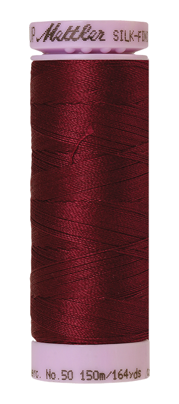 Mettler Silk-Finish Mercerized Cotton Thread, Color  0109, Bordeaux