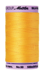 Mettler Silk-Finish Mercerized Cotton Thread, Color  0120, Summersun