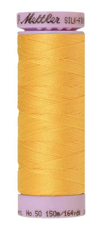 Mettler Silk-Finish Mercerized Cotton Thread, Color  0120, Summersun