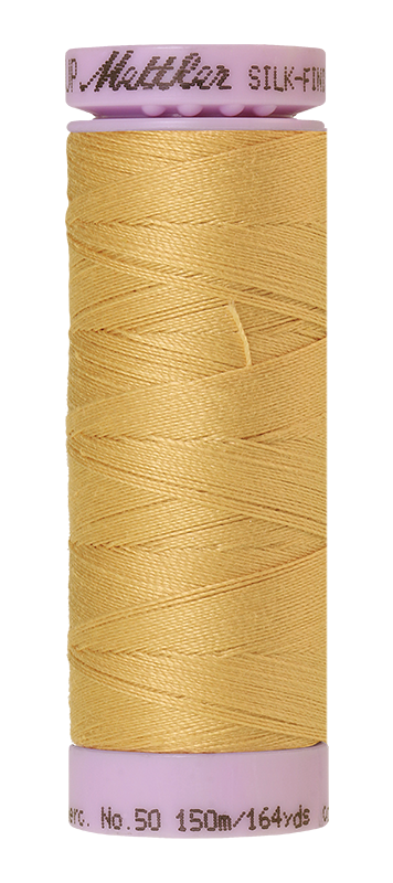 Mettler Silk-Finish Mercerized Cotton Thread, Color 0140, Parchment
