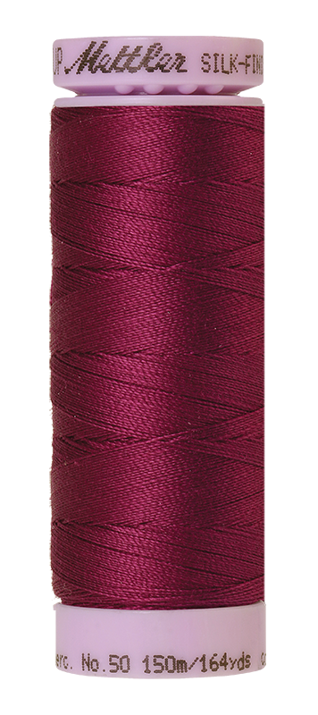 Mettler Silk-Finish Mercerized Cotton Thread, Color 0157, Sangria