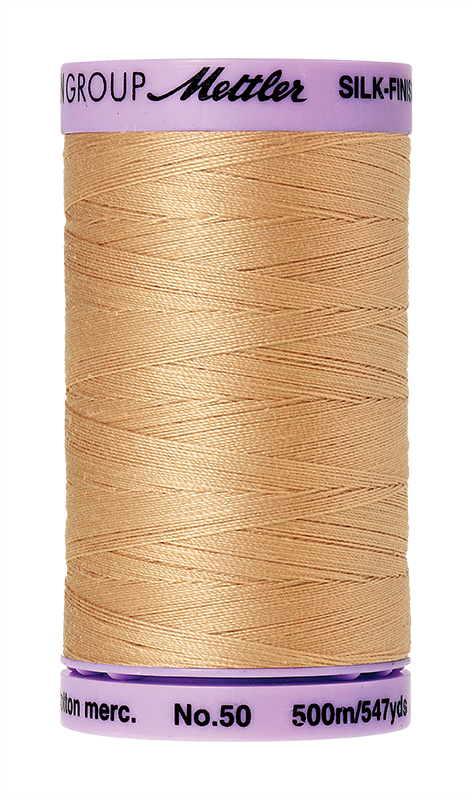Mettler Silk-Finish Mercerized Cotton Thread, Color 0260, Oat Straw