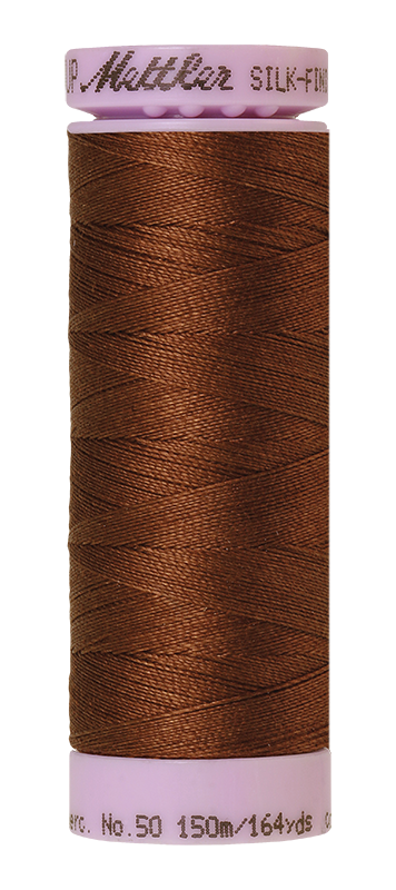 Mettler Silk-Finish Mercerized Cotton Thread, Color 0263, Redwood