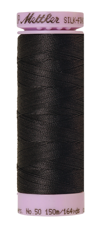 Mettler Silk-Finish Mercerized Cotton Thread, Color 0348, Mole Gray