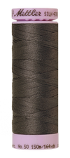 Mettler Silk-Finish Mercerized Cotton Thread, Color 0416, Dark Charcoal
