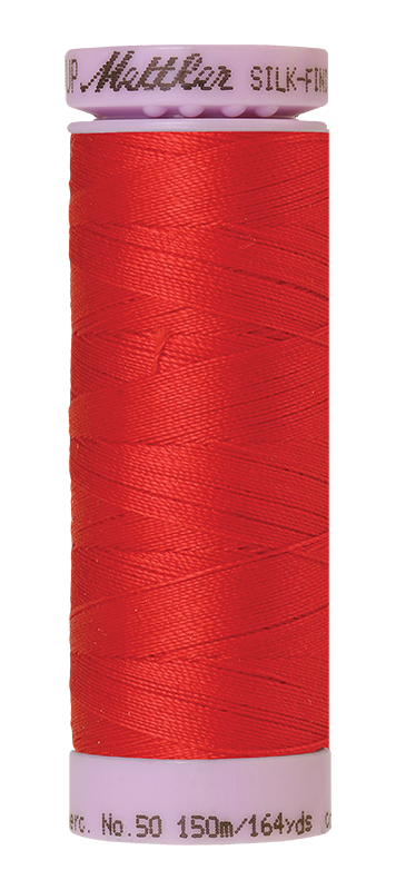 Mettler Silk-Finish Mercerized Cotton Thread, Color 0510, Hibiscus