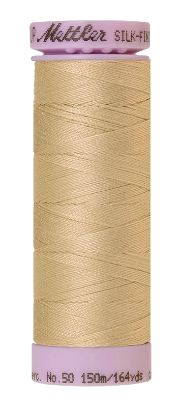 Mettler Silk-Finish Mercerized Cotton Thread, Color 0537, Oat Flakes