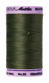 Mettler Silk-Finish Mercerized Cotton Thread, Color 0731, Burnt Olive