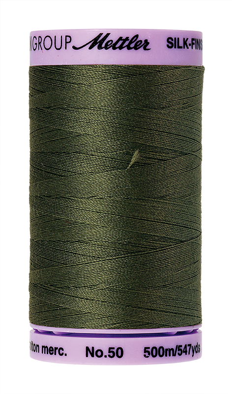 Mettler Silk-Finish Mercerized Cotton Thread, Color 0731, Burnt Olive