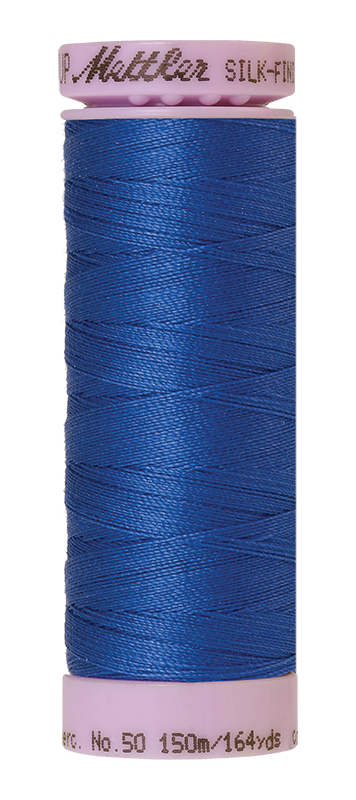 Mettler Silk-Finish Mercerized Cotton Thread, Color 0815, Cobalt Blue