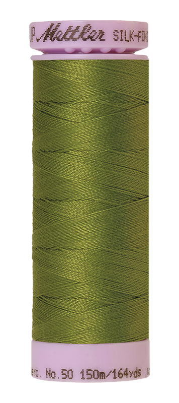 Mettler Silk-Finish Mercerized Cotton Thread, Color 0882, Moss Green