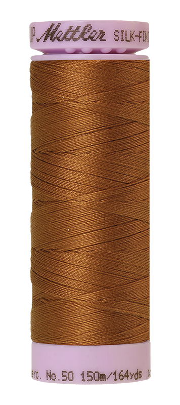 Mettler Silk-Finish Mercerized Cotton Thread, Color 0900, Light Cocoa