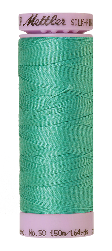 Mettler Silk-Finish Mercerized Cotton Thread, Color 0907, Bottle Green