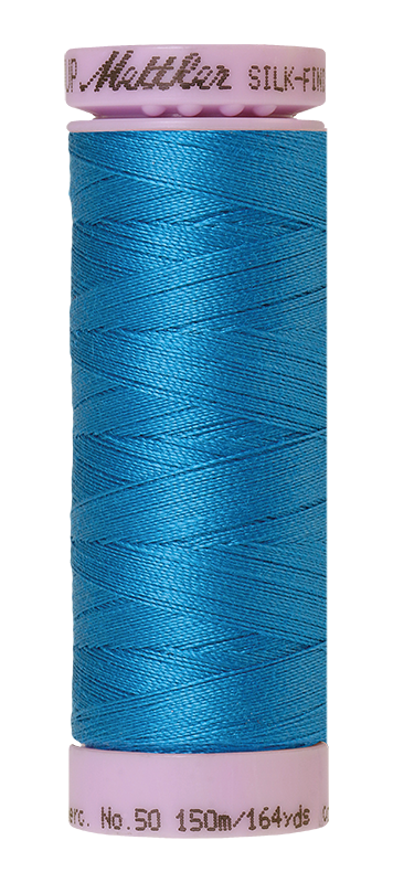 Mettler Silk-Finish Mercerized Cotton Thread, Color 0999, Carribbean Sea