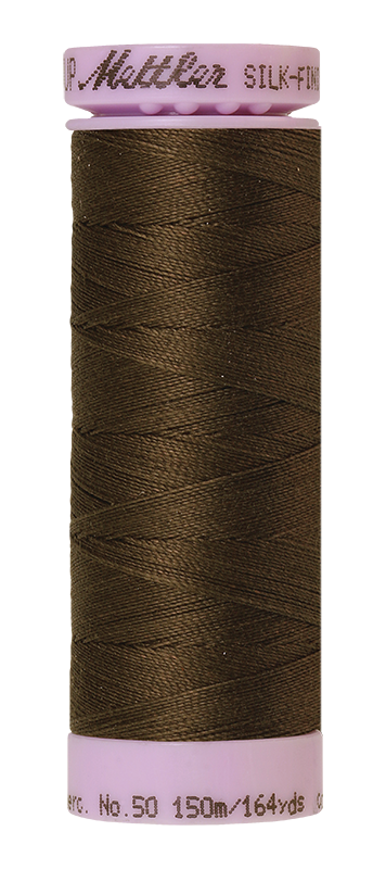 Mettler Silk-Finish Mercerized Cotton Thread, Color 1043, Olive