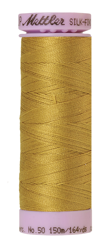 Mettler Silk-Finish Mercerized Cotton Thread, Color 1102, Ochre