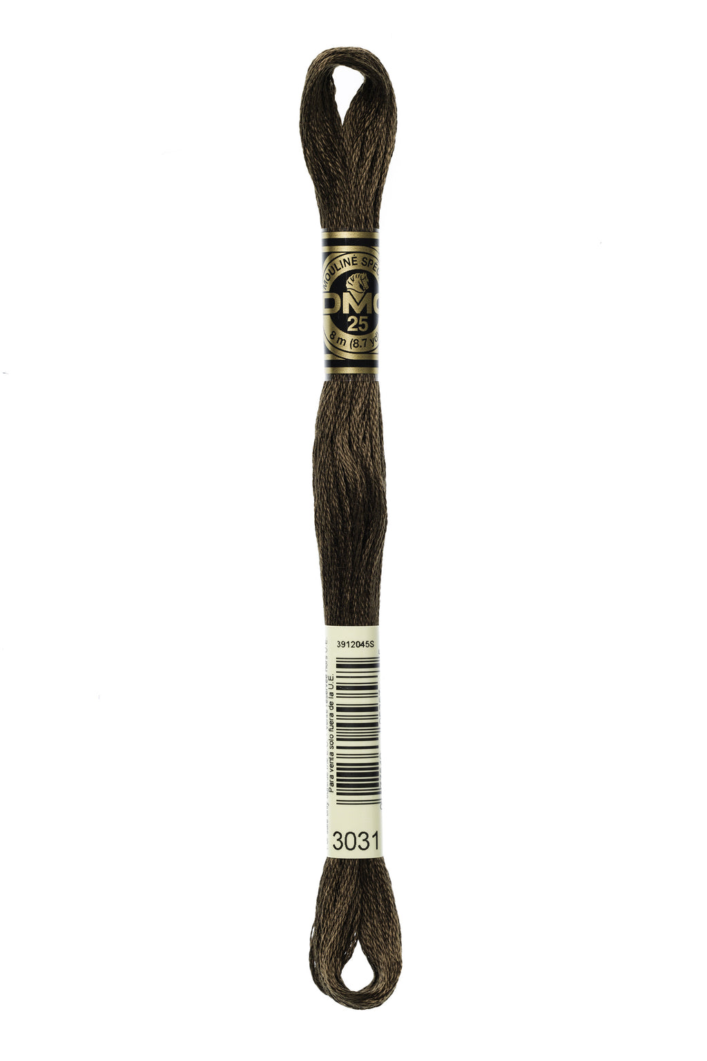 DMC 3031 Cotton 6 Strand Floss Very Dark Mocha Brown