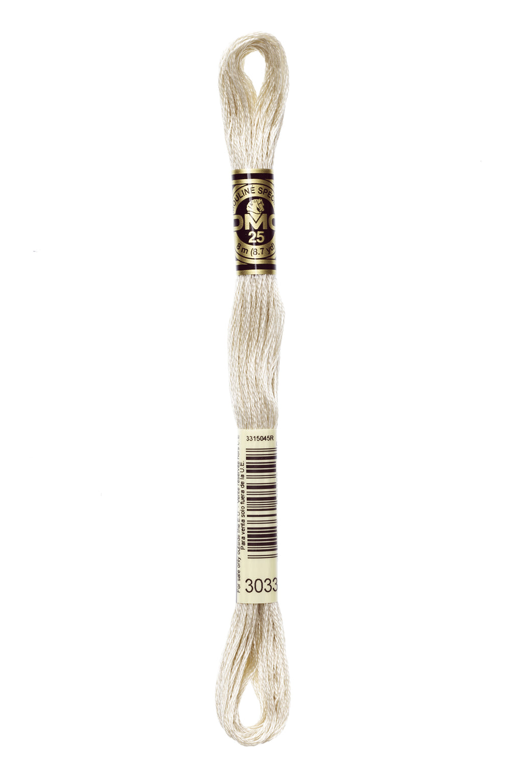 DMC 3033 Cotton 6 Strand Floss Very Light Mocha Brown.